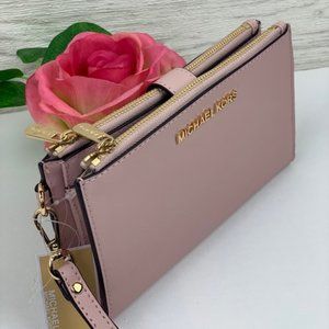 🌸Michael Kors DoubleZip Wallet Wristlet Blossom